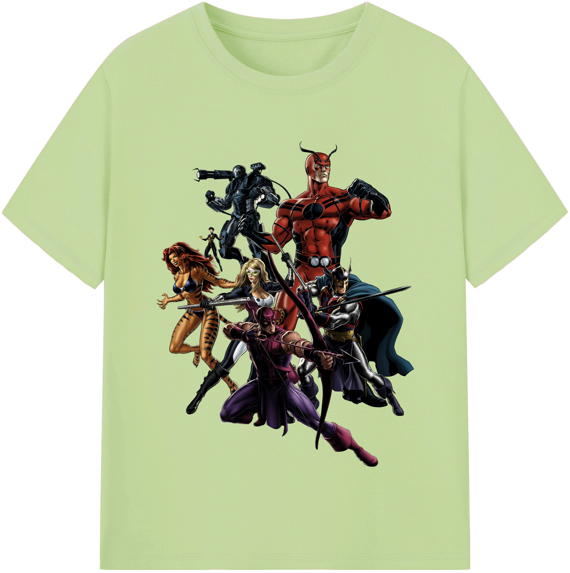 （画像用） アベンジャーズ The Avengers 綿100％半袖Tシャツ（フロントプリント）